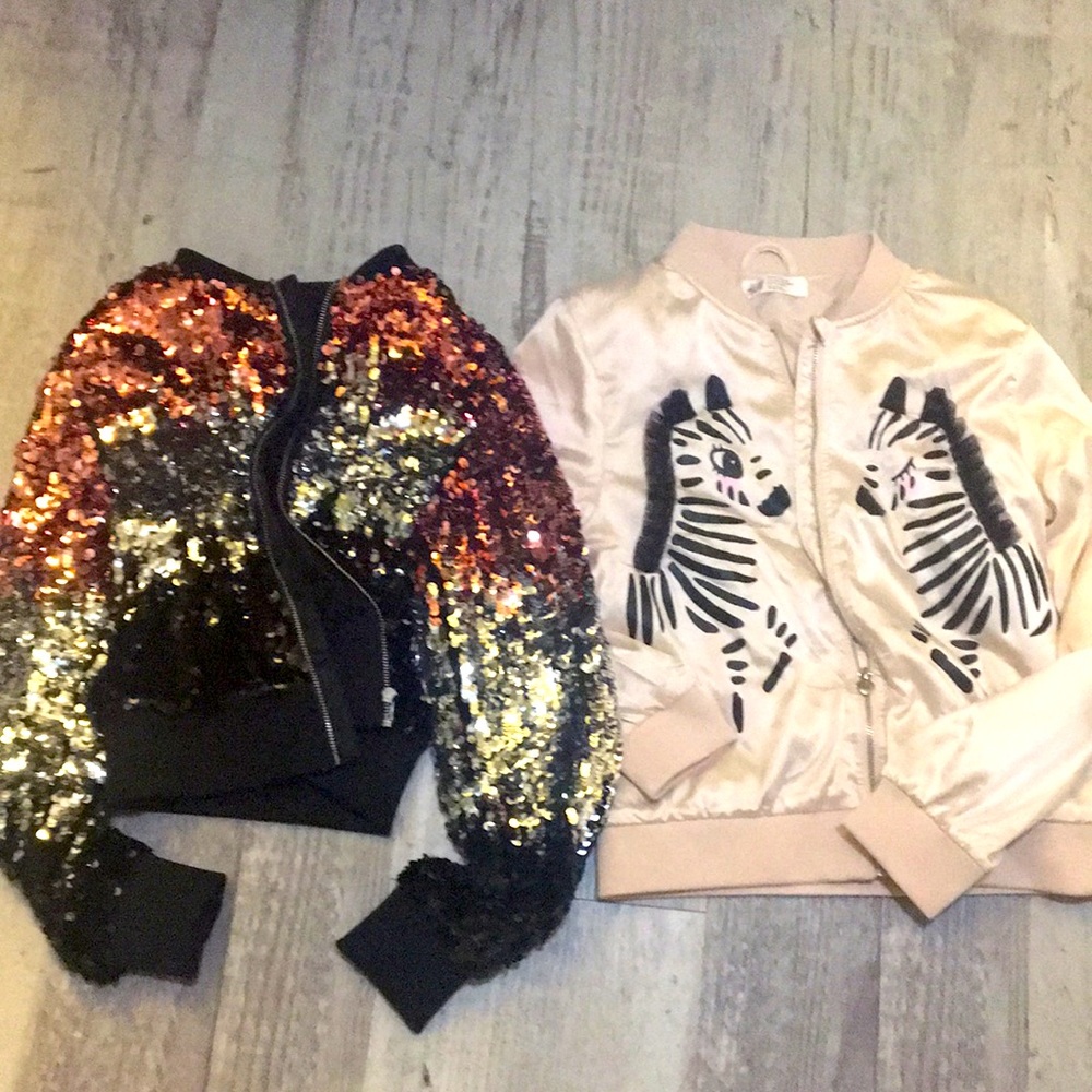 H&M lot - sz 10 - girl bomber jackets